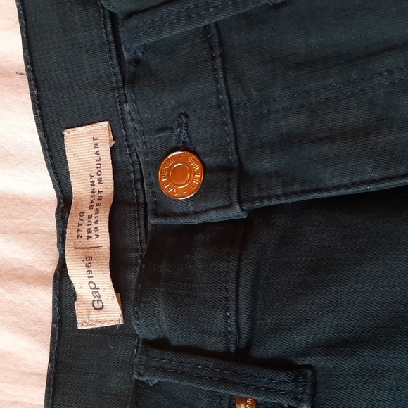 GAP true skinny teal jeans, 27T - Picture 2 of 3